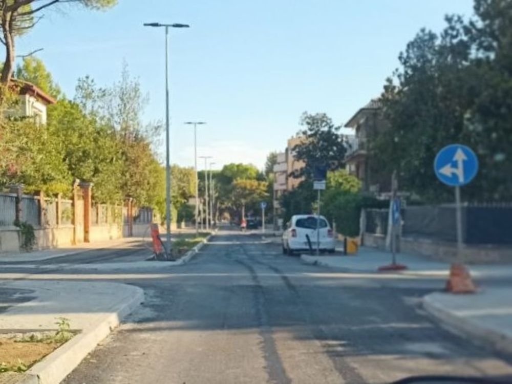 Lavori in viale Anita Garibaldi (foto del 4 ottobre 2023)