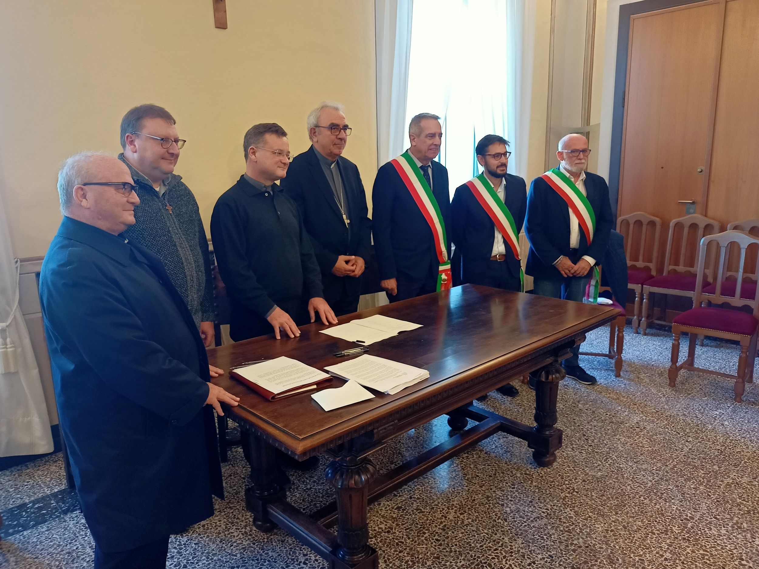 Presentato e siglato il protocollo d'intesa tra la Diocesi di Senigallia, i Comuni e le Parrocchie di Corinaldo, Castelleone di Suasa e Mondolfo