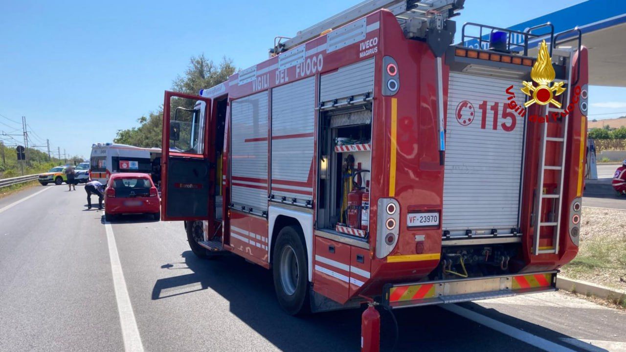 I soccorsi sul luogo dell'incidente a Senigallia