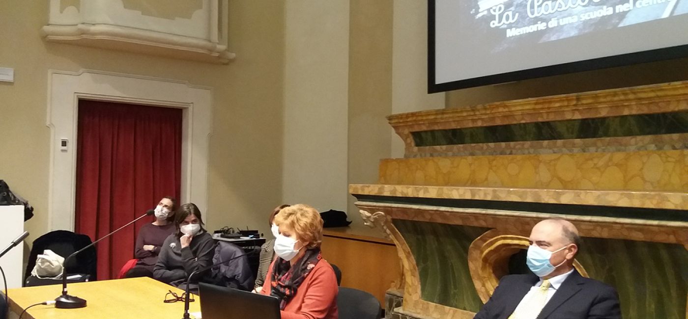 La presentazione all'auditorium San Rocco del libro "Nel centro della città: storia e memoria della Scuola Pascoli di Senigallia"