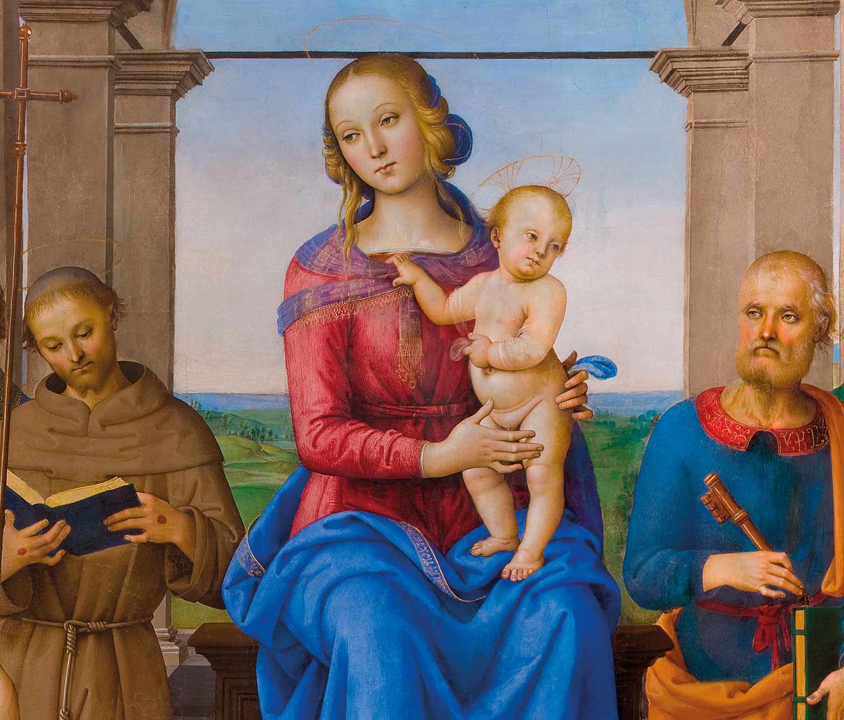 La pala Madonna tra i Santi, opera del Perugino, è conservata nella pinacoteca diocesana a Senigallia e al centro della mostra Omaggio al Perugino - Misericordiae vultus