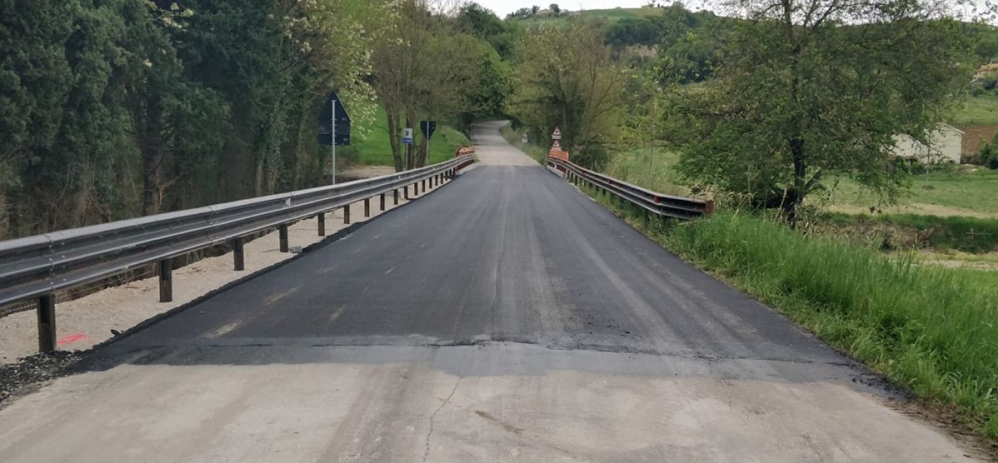 Riaperto il ponte sulla sp 14 a Nidastore di Arcevia