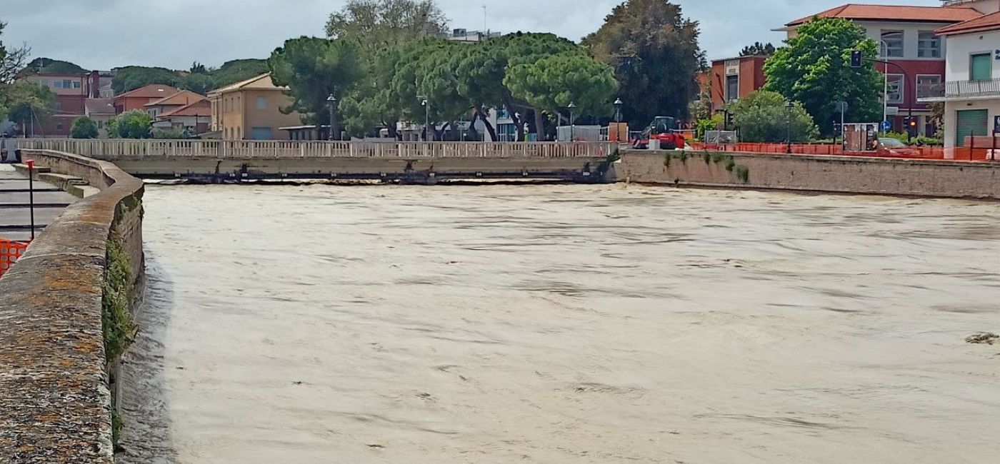 Maltempo a Senigallia: ponte Garibaldi