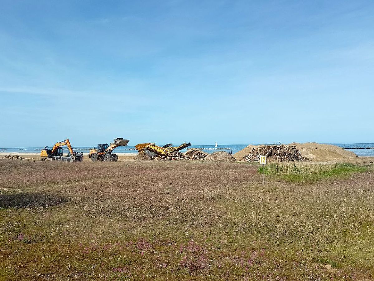 Partiti i lavori di sistemazione e pulizia della spiaggia di velluto di Senigallia