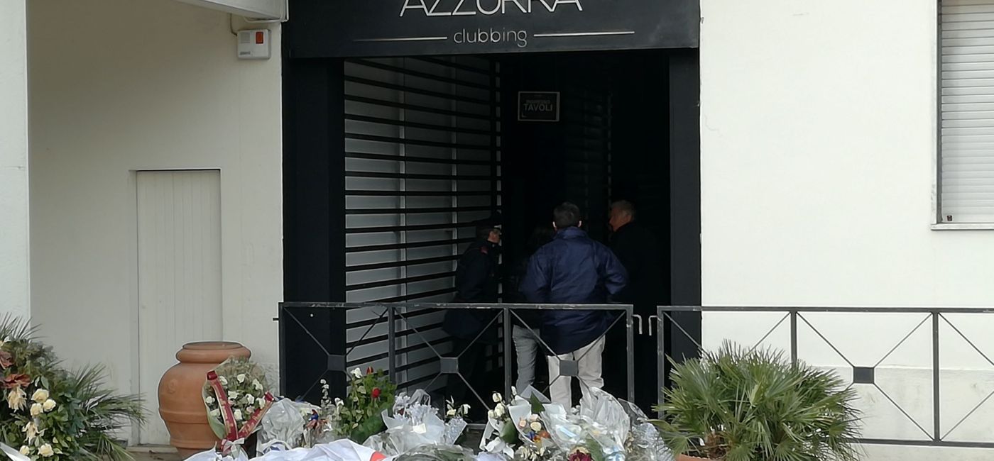 Il sopralluogo delle forze dell'ordine sul luogo della tragedia, la lanterna azzurra, a un mese dagli eventi dell'8 dicembre 2018