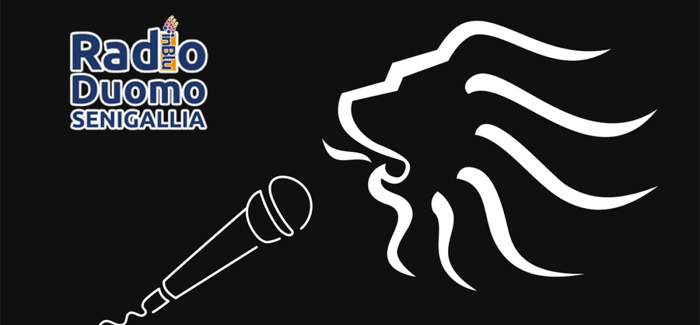 Logo del programma "Venti minuti da Leone" in onda su Radio Duomo Senigallia - In Blu