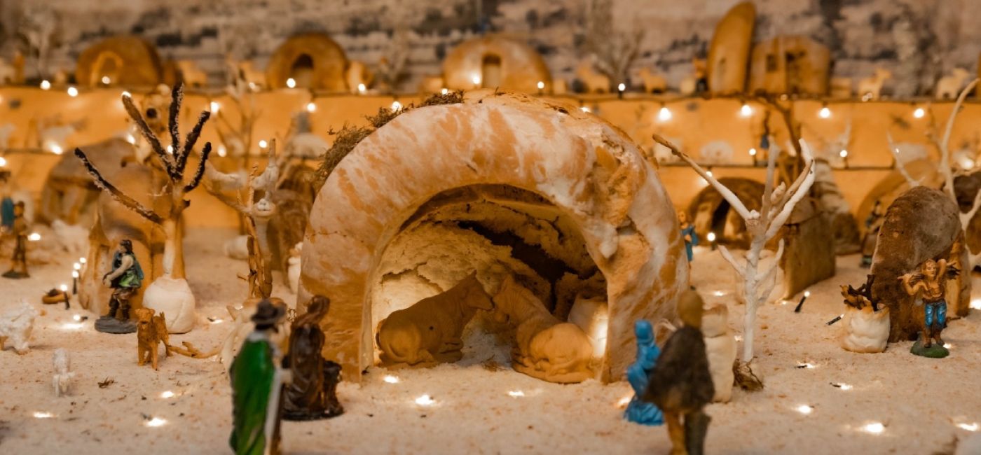 Il presepe di pane realizzato dalla San Vincenzo de' Paoli, conferenza di Senigallia