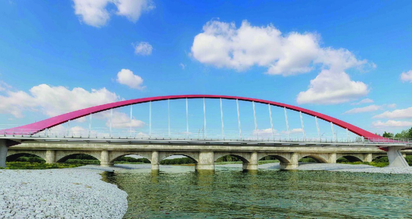 Il progetto del ponte ciclopedonale sul fiume Cesano, tra Mondolfo e Senigallia, parte della ciclovia Adriatica