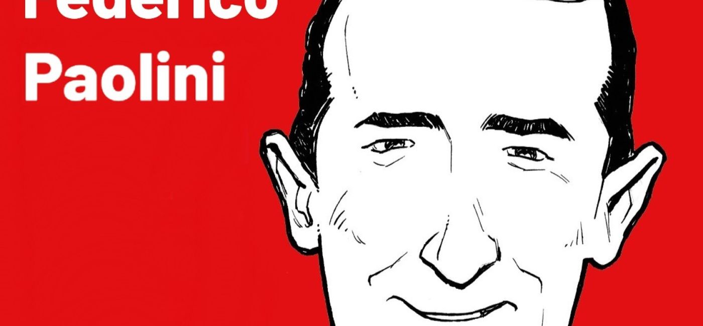 Il manifesto per Federico Paolini