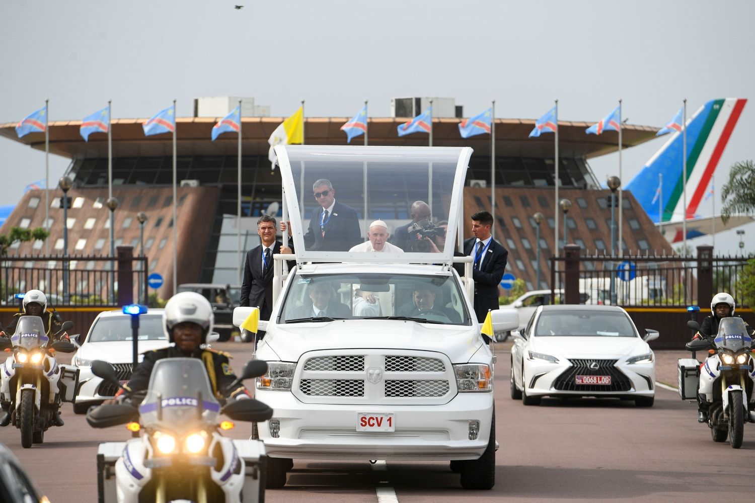 Papa Francesco a Kinshasa, Repubblica Democratica del Congo. Foto Vatican Media/SIR