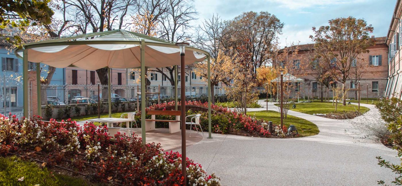 Il giardino sensoriale della Fondazione Opera Pia Mastai Ferretti, a Senigallia