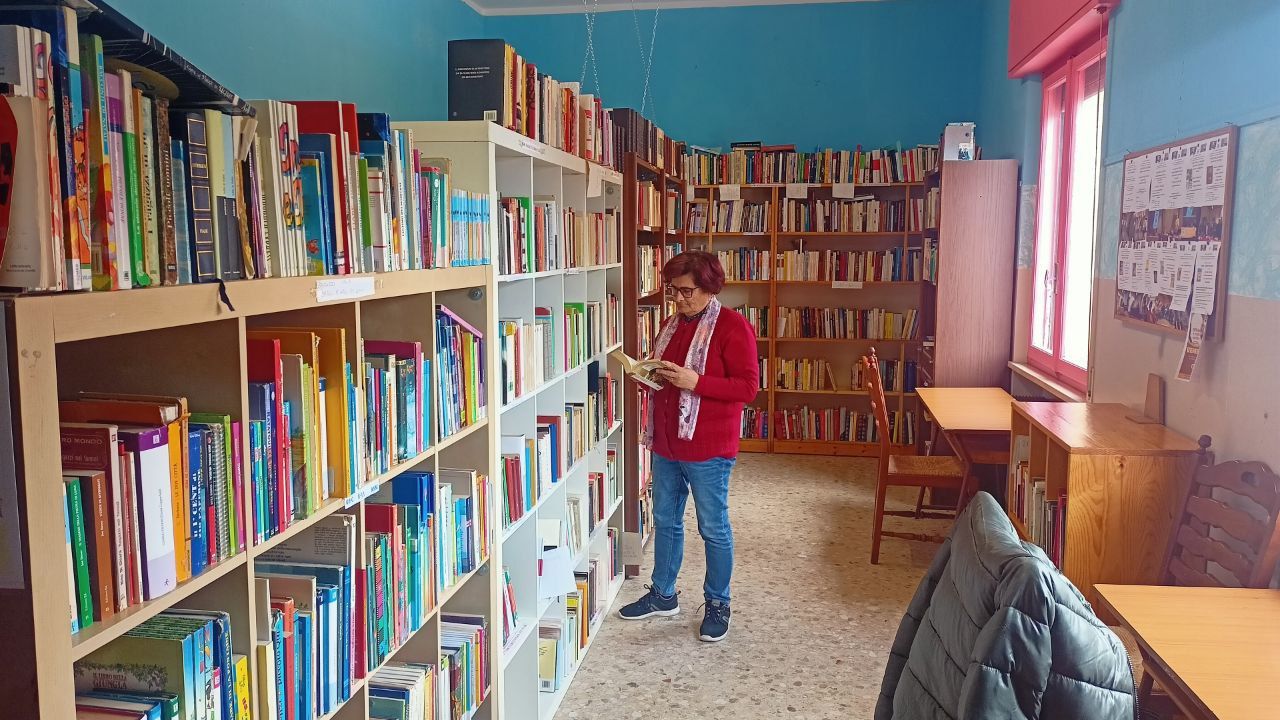 Marisa Pucci e la biblioteca sociale Cesanella