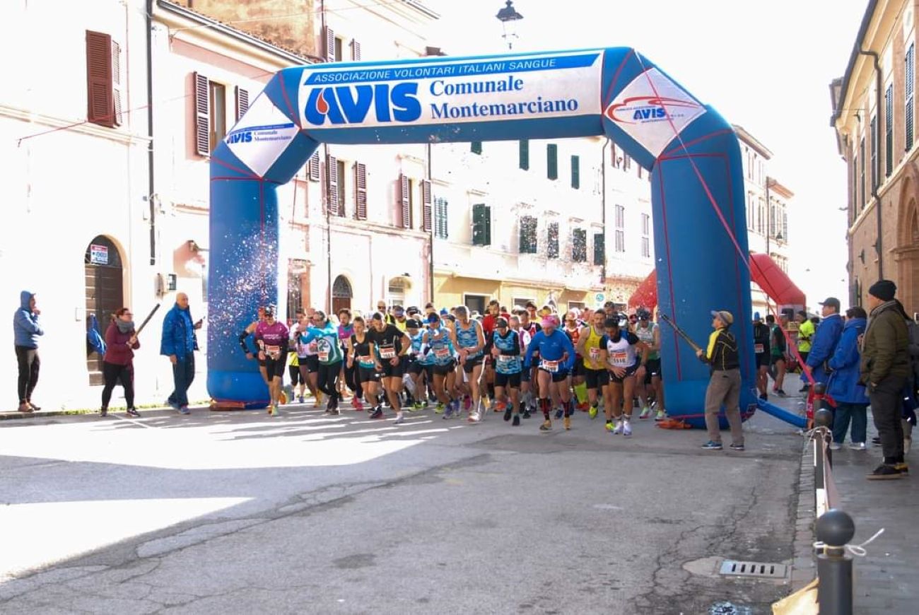 Oltre 200 atleti alla 40esima gara podistica "MonteMarinaMonte": 11 km tra le colline del territorio di Montemarciano