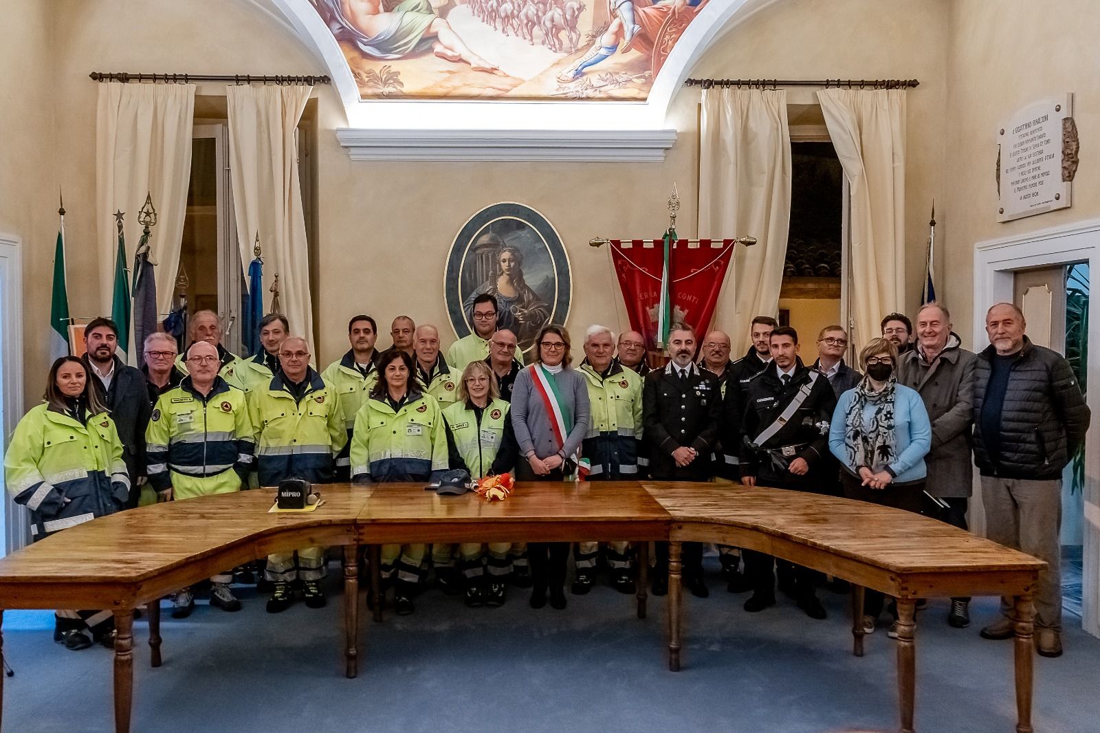 Civiche benemerenze a Serra de' Conti per l'aiuto alla popolazione dato durante l'alluvione del 15 settembre