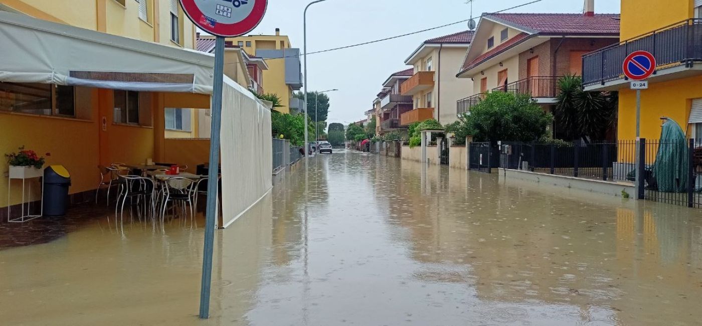 Maltempo a Senigallia: la zona della Cesanella allagata per le abbondanti piogge