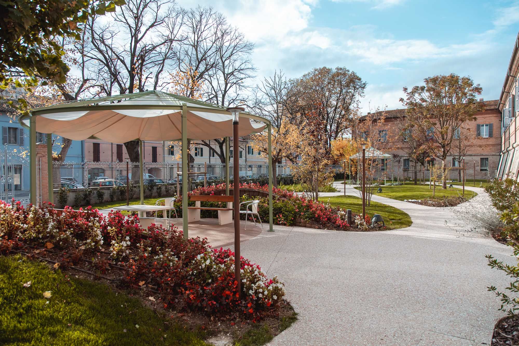 Il giardino sensoriale della Fondazione Opera Pia Mastai Ferretti, a Senigallia