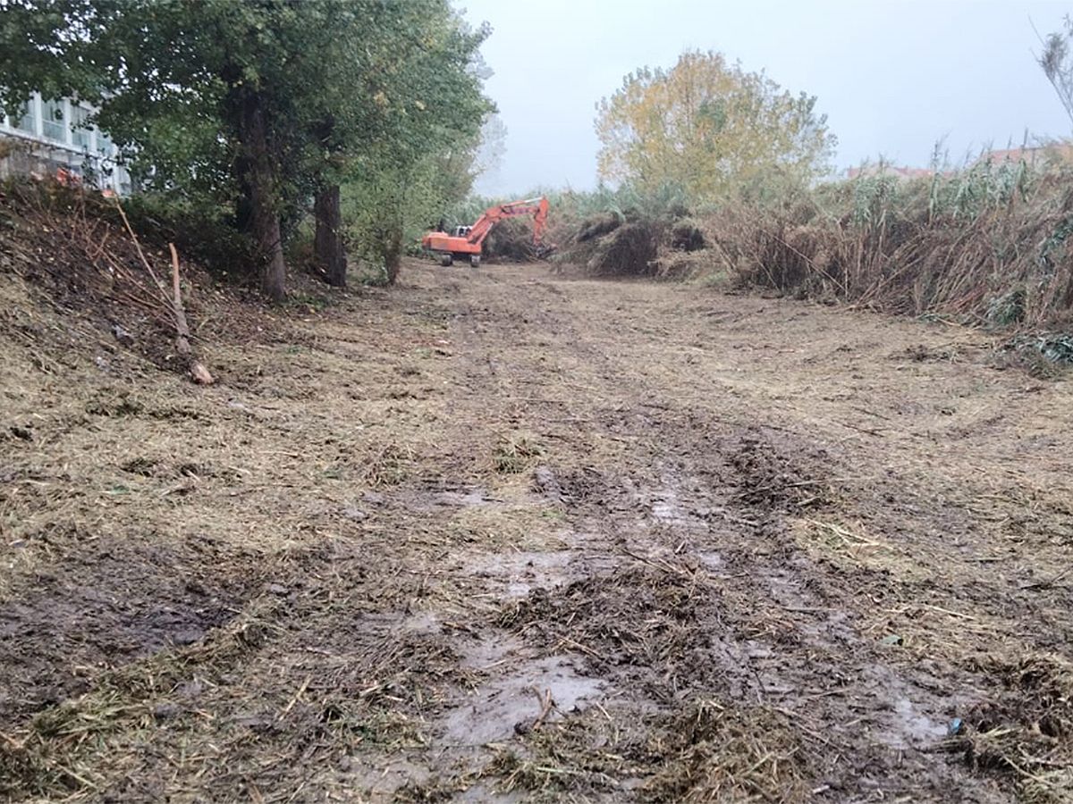 I lavori sul fiume Misa a Senigallia, novembre 2021