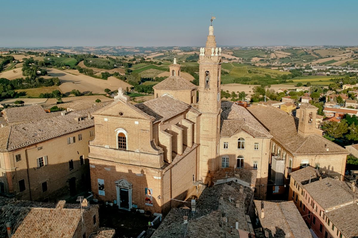 Il santuario diocesano di Santa Maria Goretti a Corinaldo. Foto: Corinaldoturismo.it