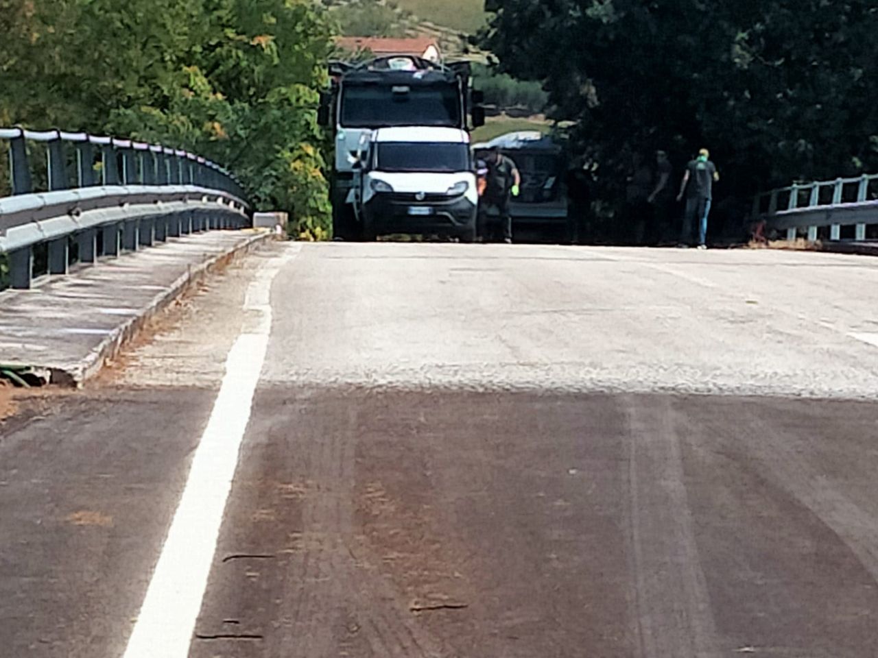 Le prove di carico statico su ponte del Vallone a Senigallia