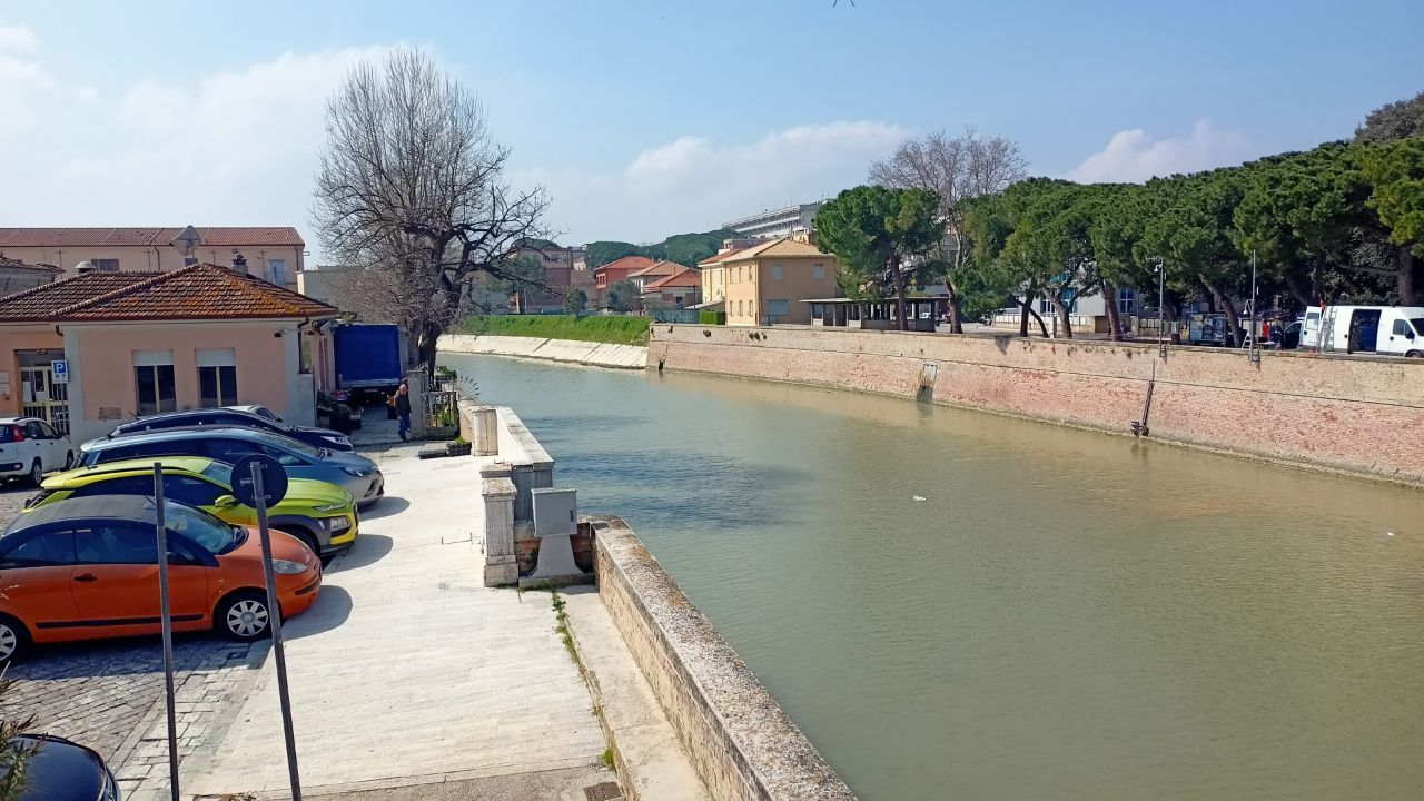 L'area dove sorgerà il nuovo ponte Garibaldi a Senigallia