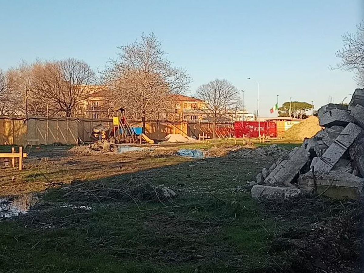 Il cantiere della nuova scuola 0-6 anni a Cesanella di Senigallia