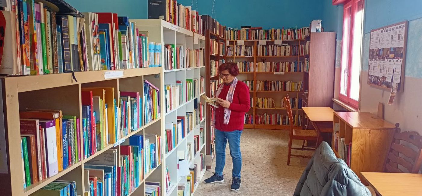 Marisa Pucci e la biblioteca sociale Cesanella