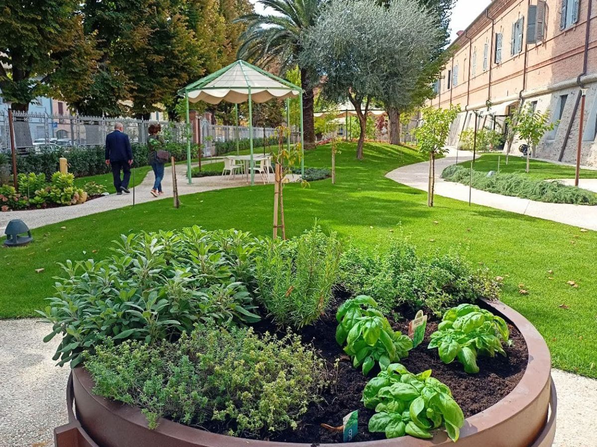 Il giardino sensoriale della fondazione Opera Pia Mastai Ferretti di Senigallia