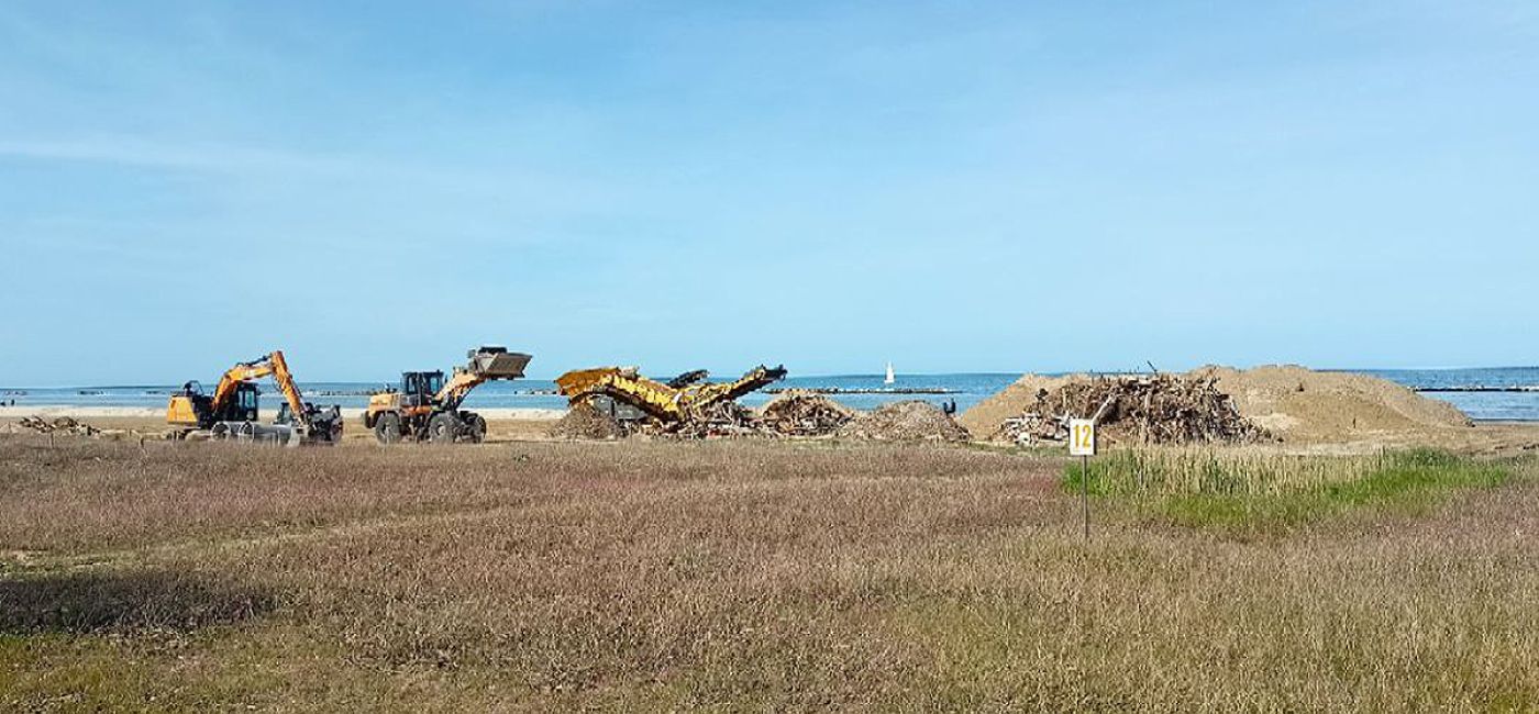 Partiti i lavori di sistemazione e pulizia della spiaggia di velluto di Senigallia